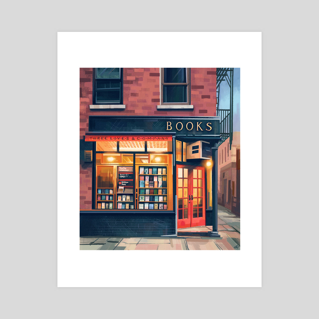 Translation missing: en.Three Lives & Company Bookstore Print