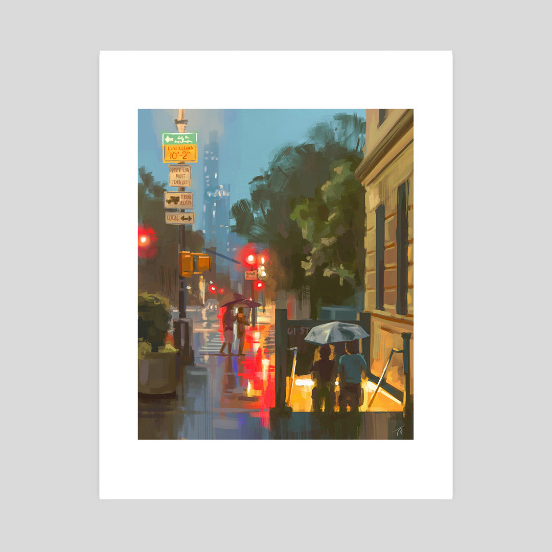 Translation missing: en.City Lights - New York City Print